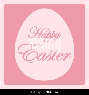 Frohe Osterkarte. Vektordarstellung. Stock Vektor