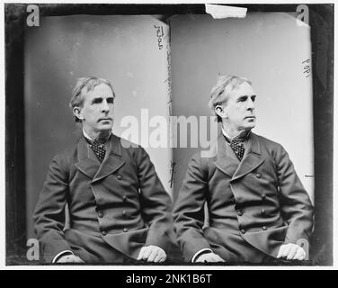 Porträt von John T. Raymond, einem Schauspieler aus dem 19. Jahrhundert, in der Brady-Handy Collection der Library of Congress. Stockfoto