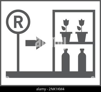 Regionale Lieferketten für Architekten und Gebäude, regionale Beschaffung Stock Vektor