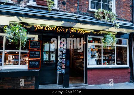 Die Earl Grey Tea Rooms, York, England. Stockfoto