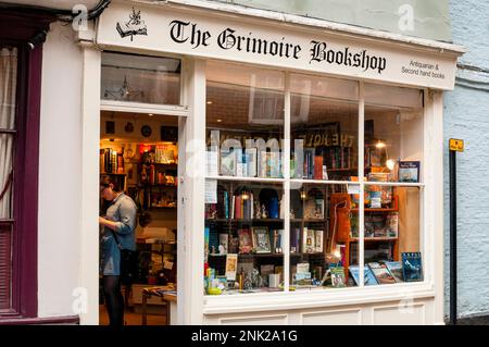 Buchhandlung in York, England. Stockfoto