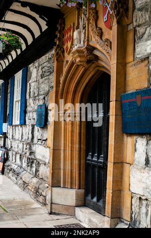 Bogeneingang in York, England. Stockfoto