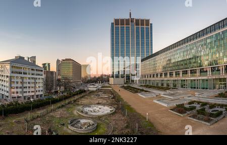 Saint Josse, Region Brüssel-Hauptstadt, Belgien - Februar 08 2023 - Stockfoto