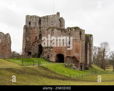 Brougham Castle in der Nähe von Penrith, Cumbria, Großbritannien. Stockfoto