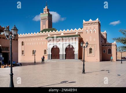 Afrika, Marokko, Südmarokko, Zagora, Moschee Mohammed VI Am Bd Mohammed V. Stockfoto