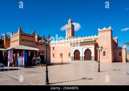 Afrika, Marokko, Südmarokko, Zagora, Moschee Mohammed VI Am Bd Mohammed V. Stockfoto