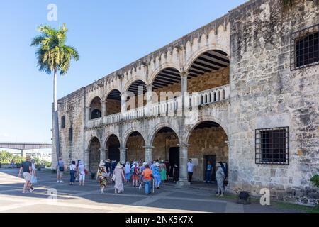 Alcázar de Colón, Plaza de la Espana de La Hispanidad, Santo Domingo, Dominikanische Republik (Republica Dominicana), Großantillen, Karibik Stockfoto