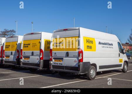 2022 Citroën Mietwagen Relay 35 L3H2 Eprise Bhdi Arnold Clark Can & Van Rental in Preston Motor Park, Lancashire, Großbritannien Stockfoto