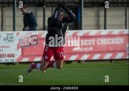 Bamber Bridge, England, 16. Januar 2022. FA Women's Championship Match zwischen Blackburn Rovers Ladies und Bristol City Women. Stockfoto