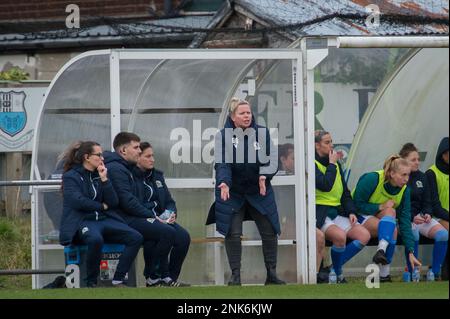 Bamber Bridge, England, 16. Januar 2022. FA Women's Championship Match zwischen Blackburn Rovers Ladies und Bristol City Women. Stockfoto