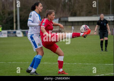 Bamber Bridge, England, 16. Januar 2022. FA Women's Championship Match zwischen Blackburn Rovers Ladies und Bristol City Women. Stockfoto