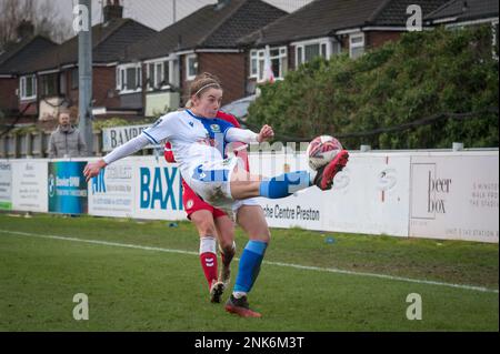 Bamber Bridge, England, 16. Januar 2022. FA Women's Championship Match zwischen Blackburn Rovers Ladies und Bristol City Women. Stockfoto