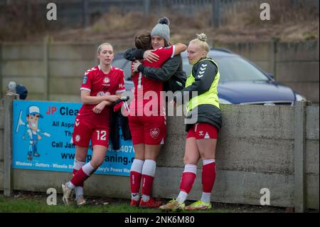 Bamber Bridge, England, 16. Januar 2022. FA Women's Championship Match zwischen Blackburn Rovers Ladies und Bristol City Women. Stockfoto