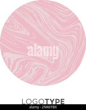 Abstraktes Vector Marble Logo Markendesign-Vorlage Für Unternehmen. Leuchtendes Logo, Logo, Schild, Symbol. Hochwertiger exklusiver Print. Stock Vektor
