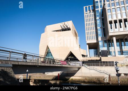 London, England – 2023 : VA Museum , East Bank, Queen Elizabeth Olympic Park, Stratford, Vereinigtes Königreich Stockfoto