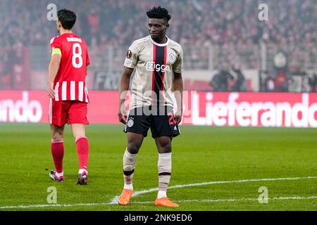 BERLIN, DEUTSCHLAND - FEBRUAR 23: Mohammed Kudus von Ajax während des Europa League Play-off, 2.-teiliges Spiel zwischen FC Union Berlin und Ajax im Stadion an der alten Forsterei am 23. Februar 2023 in Berlin (Foto: Patrick Goosen/Orange Pictures) Stockfoto