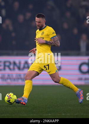 GENUA - Mailand Skriniar vom FC Internazionale Milano während des Spiels der italienischen Serie A zwischen UC Sampdoria und FC Internazionale Mailand im Luigi Ferraris Stadion am 13. Februar 2023 in Genua, Italien. AP | niederländische Höhe | GERRIT VON KÖLN Stockfoto