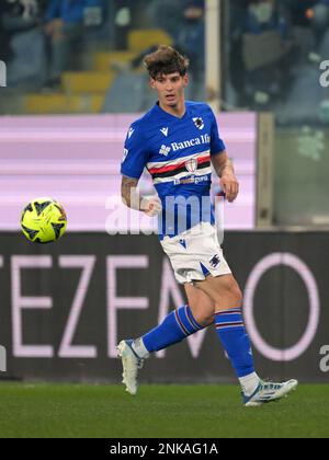 GENUA - Alessandro Zanoli von UC Sampdoria während der italienischen Serie A Match zwischen UC Sampdoria und FC Internazionale Mailand im Luigi Ferraris Stadion am 13. Februar 2023 in Genua, Italien. AP | niederländische Höhe | GERRIT VON KÖLN Stockfoto