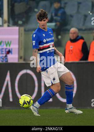 GENUA - Alessandro Zanoli von UC Sampdoria während der italienischen Serie A Match zwischen UC Sampdoria und FC Internazionale Mailand im Luigi Ferraris Stadion am 13. Februar 2023 in Genua, Italien. AP | niederländische Höhe | GERRIT VON KÖLN Stockfoto