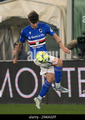 GENUA - Alessandro Zanoli von UC Sampdoria während der italienischen Serie A Match zwischen UC Sampdoria und FC Internazionale Mailand im Luigi Ferraris Stadion am 13. Februar 2023 in Genua, Italien. AP | niederländische Höhe | GERRIT VON KÖLN Stockfoto