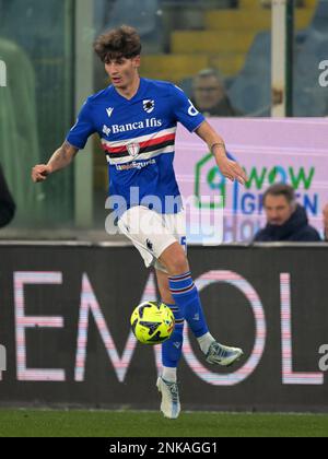 GENUA - Alessandro Zanoli von UC Sampdoria während der italienischen Serie A Match zwischen UC Sampdoria und FC Internazionale Mailand im Luigi Ferraris Stadion am 13. Februar 2023 in Genua, Italien. AP | niederländische Höhe | GERRIT VON KÖLN Stockfoto