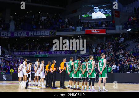 Madrid, Spanien. 22. Februar 2023. 22. Februar 2023; Wizink Center; Madrid; Spanien; Turkish Airlines Euroleague Basketball; Real Madrid vs Zalgiris Kaunas; 900/Cordon Press Credit: CORDON PRESS/Alamy Live News Stockfoto