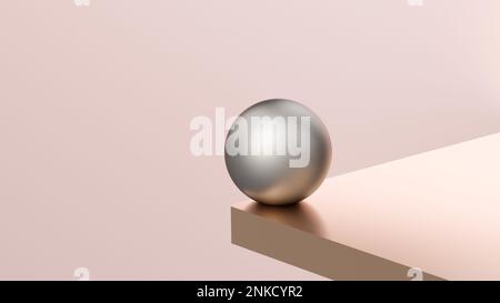 3D Ball- und Risikokonzept Stockfoto