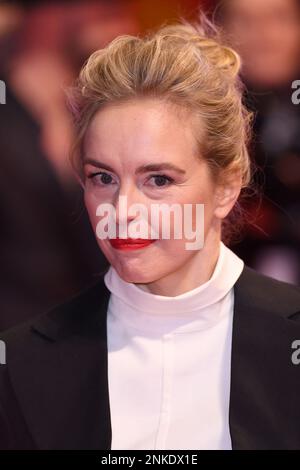 Berlin, Deutschland. 23. Februar 2023. Die deutsche Schauspielerin Nina Hoss nimmt am Donnerstag, den 23. Februar 2023, am 73. Berliner Filmfestival im Grand Hyatt in Berlin an der Vorführung für Tar Teil. Foto: Rune Hellestad/ Kredit: UPI/Alamy Live News Stockfoto