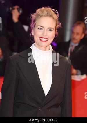 Berlin, Deutschland. 23. Februar 2023. Die deutsche Schauspielerin Nina Hoss nimmt am Donnerstag, den 23. Februar 2023, am 73. Berliner Filmfestival im Grand Hyatt in Berlin an der Vorführung für Tar Teil. Foto: Rune Hellestad/ Kredit: UPI/Alamy Live News Stockfoto