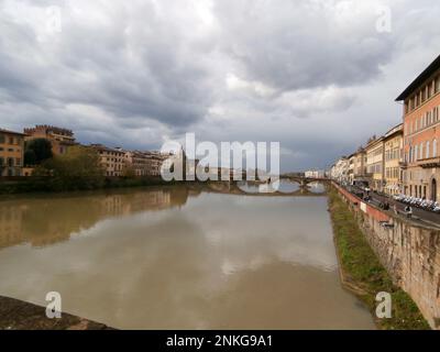 Ponte Alla Carraia, Florenz, Italien Stockfoto