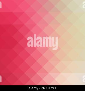 Pink Beige Creme dreieckiger Polygon-Vektorhintergrund. Stock Vektor