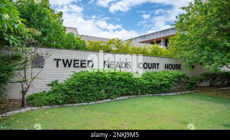 Das Tweed Heads Court House in Tweed Heads, nördlich von Süd-wales, nahe der grenze zu queensland Stockfoto