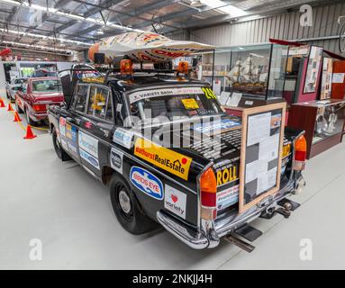 The 1964 Wolseley 24/80, im Besitz von John Lindsellat aus Bathurst, dem Inverell National Transport Museum in nsw, australien, gesponsert von chico Roll co Stockfoto