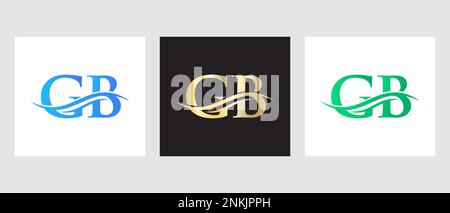 Ursprüngliches Monogramm „Letter GB Logo“-Design. GB-Logotypvorlage Stock Vektor