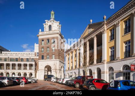 England, Dorset, Dorchester, Poundberry Village, The Village Centre Stockfoto