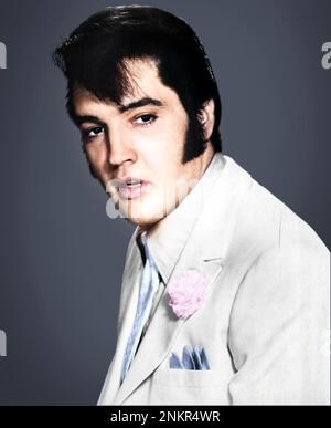 Werbefoto von Elvis Presley, 1970 Stockfoto