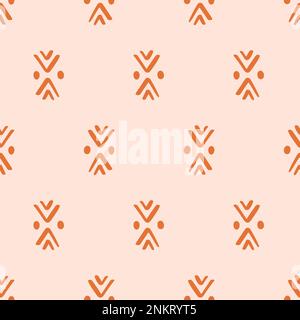 Ethnisches Nahtloses Muster. Geometrische Stammeshintergrundtextur Stock Vektor
