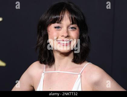 HOLLYWOOD, LOS ANGELES, KALIFORNIEN, USA - FEBRUAR 23: Amanda Fix trifft am 23. Februar 2023 auf der Los Angeles Premiere von Amazon Prime Video „Daisy Jones & The Six“ Staffel 1 ein, die am. Februar im TCL Chinese Theatre IMAX in Hollywood, Los Angeles, Kalifornien, USA stattfindet. (Foto von Xavier Collin/Image Press Agency) Stockfoto