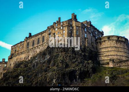 Edinburgh Scotland Castle Stockfoto