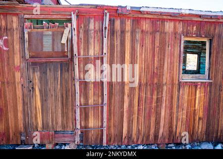 Der alte 19. Centruy Caboose Stockfoto