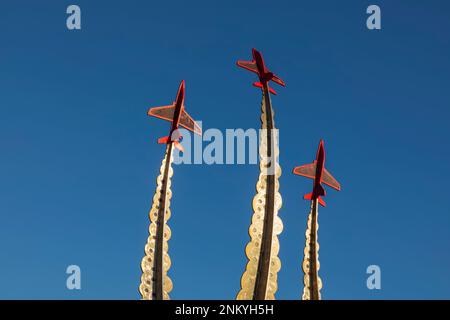 England, Dorset, Bournemouth, Gedenkskulptur für Piloten, die bei Flugzeugabstürzen getötet wurden Stockfoto