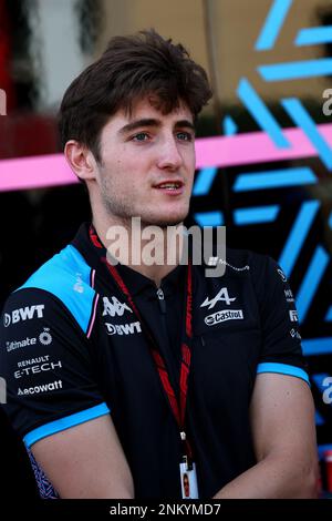 Jack Doohan (AUS) Alpine F1 Team Reserve Fahrer. Formula One Testing, Day Two, Freitag, 24. Februar 2023. Sakhir, Bahrain. Stockfoto