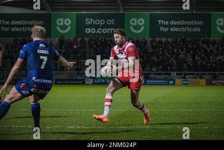 Salford Red Devils V Hull KR, AJ Bell Stadium, Salford, England. 23. Februar 2023 Betfred Super League; Credit Mark Percy/Alamy Stock Photo. Stockfoto