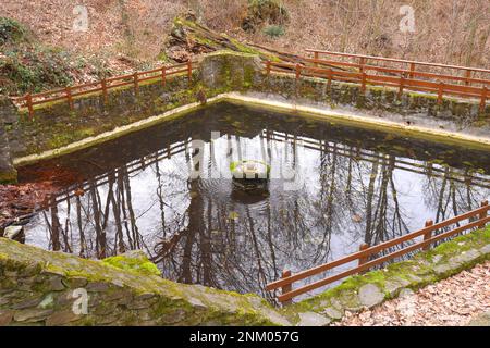 The Seven Leaders' Spring, Hetforras, Koszeg Hills, Vas County, Ungarn Stockfoto