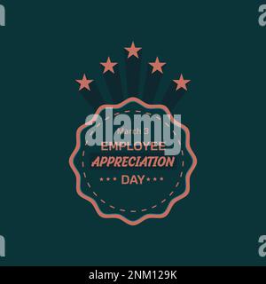 Happy Employee Dankbarkeit Day, Mitarbeiter des Monats Stock Vektor