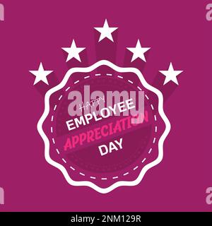 Happy Employee Dankbarkeit Day, Mitarbeiter des Monats Stock Vektor