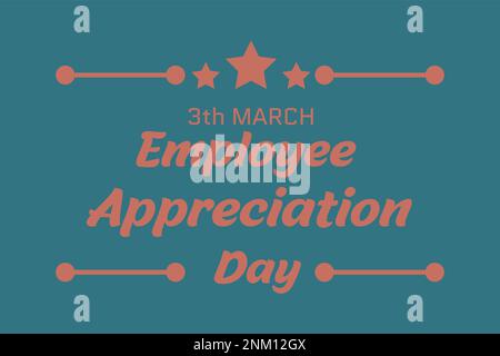 Happy Employee Dankbarkeit Day, Mitarbeiter des Monats Stock Vektor