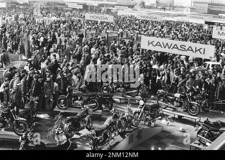 Niederländische Geschichte: Zweirad-RAI (Motorrad-Show in Amsterdam) - Motorrad-Wochenende ca. 1. März 1980 Stockfoto