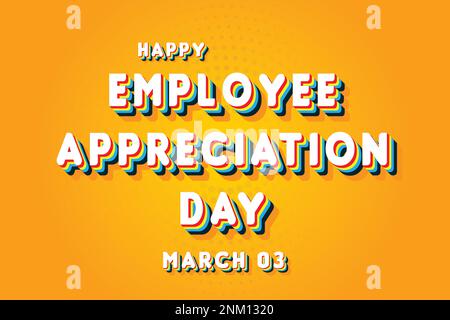 Happy Employee Dankbarkeit Day, Mitarbeiter des Monats Stock Vektor