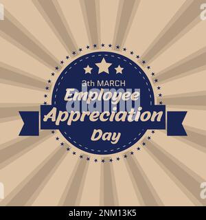 Happy Employee Dankbarkeit Day, Mitarbeiter des Monats Stock Vektor